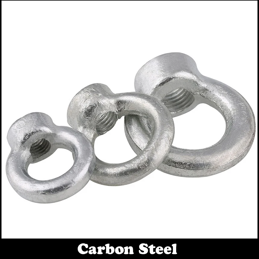 M6 M8 M10 M12 M16 Zinc Plated Carbon Steel Loop Hole DIN582 Female Thread Round Ring Lifting Eye Nut