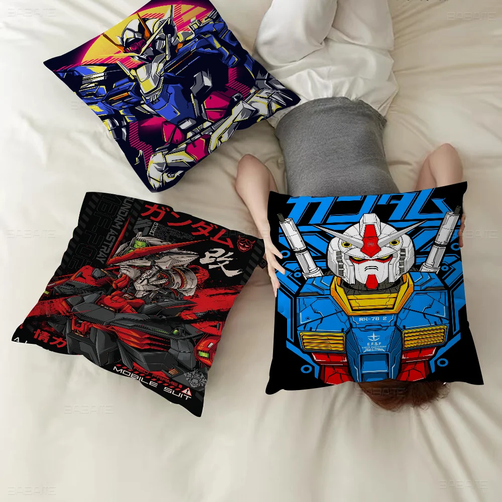 Gundam Pillow Gifts Home Office Furnishings Bedroom Sofa Car Cushion Cover case 45x45cm