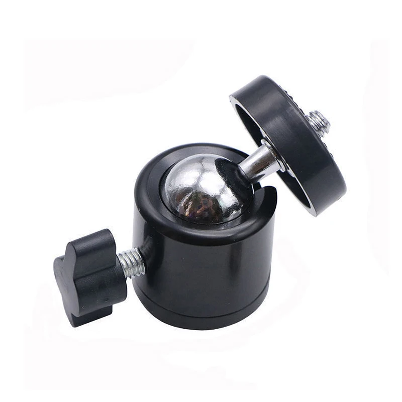 Mini Tripod Ball Head with 1/4in Screw 360 Degree Swivel Aluminum Alloy Photography Ballhead Tripod for DSLR Camera