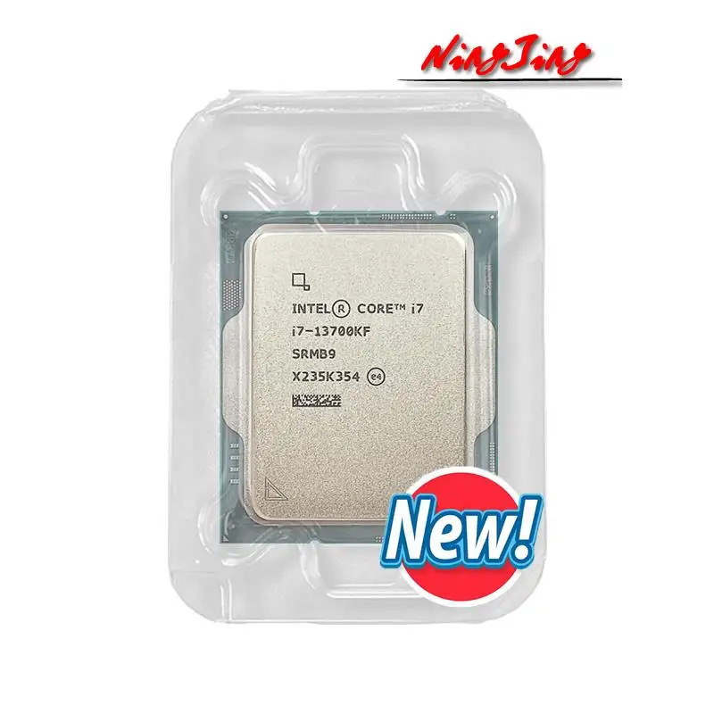 Vá! Processador Intel Core i7-13700KF i7 13700KF 3,4 GHz 16 núcleos 24 threads CPU 10NM L3 = 30M 125W LGA 1700 Bandeja nova, mas sem