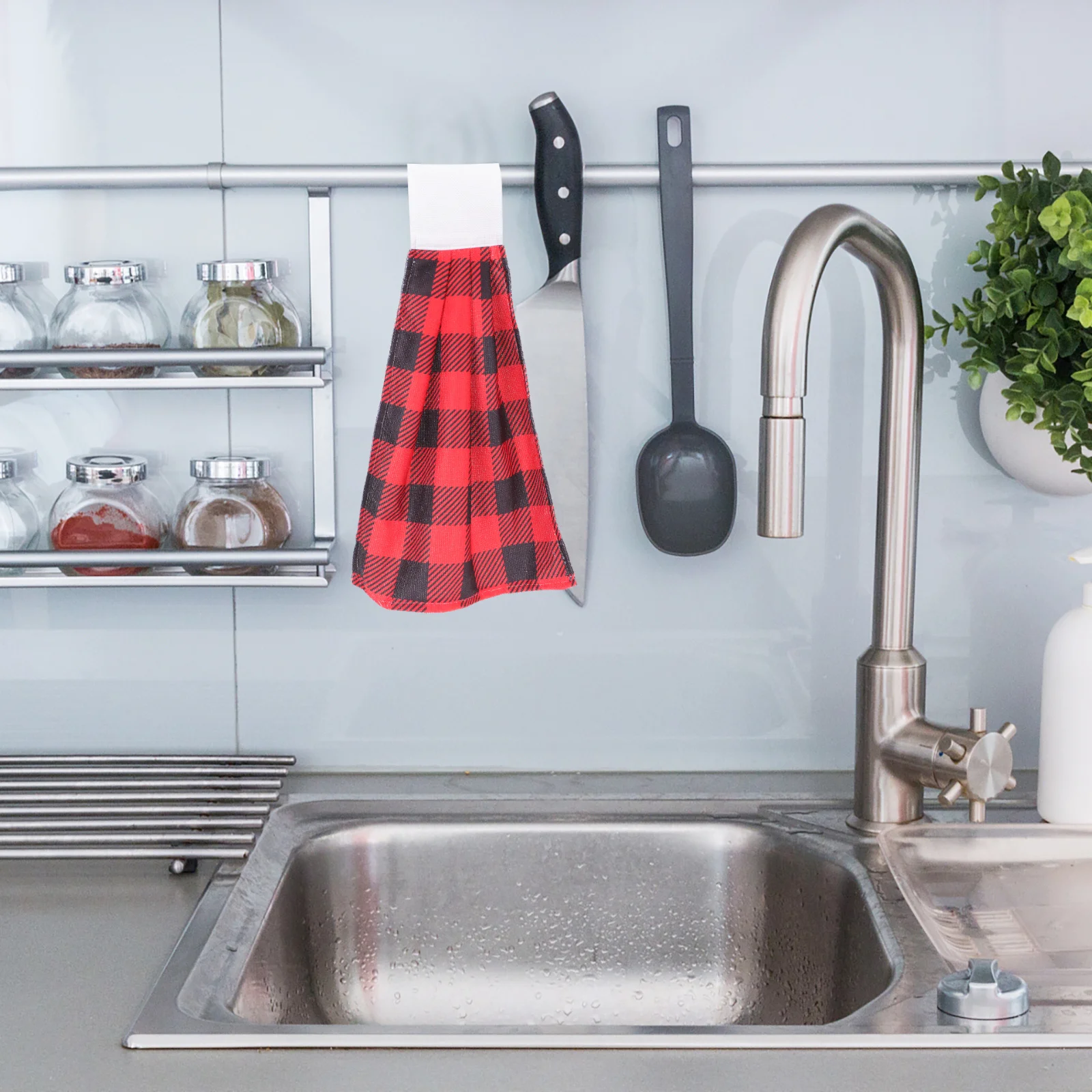 

Christmas Hand Towel Fiber Absorbent Quick Dry Kitchen Bathroom Hanging Hand Wipe Towel Xmas Restroom Use