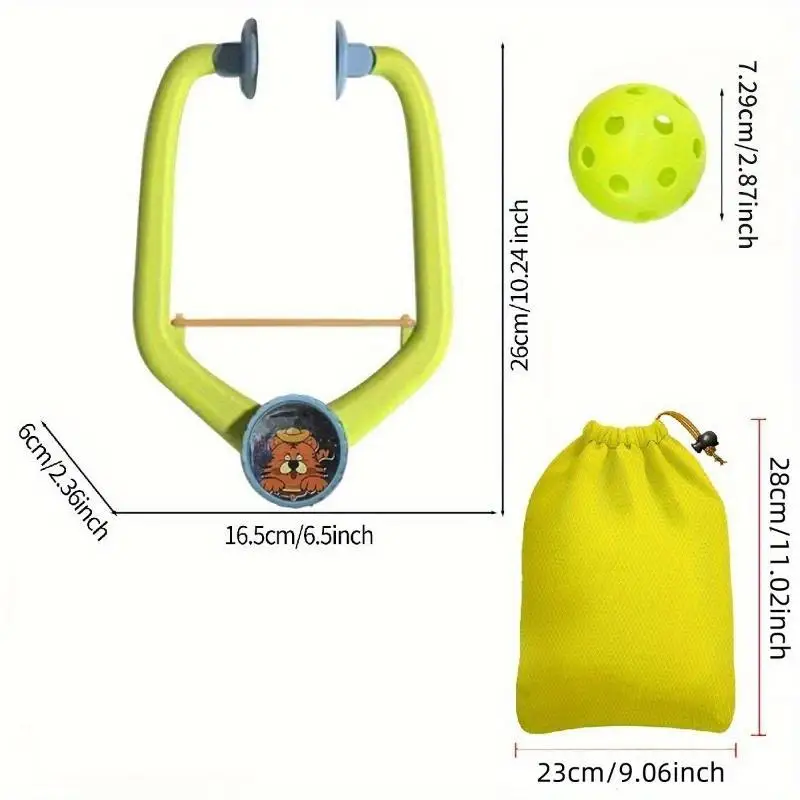 Door Mounted Kids Ball Training Toy With Soft Ball Storage Bag Gifts For Toddlers Boys Girls Indoor Play