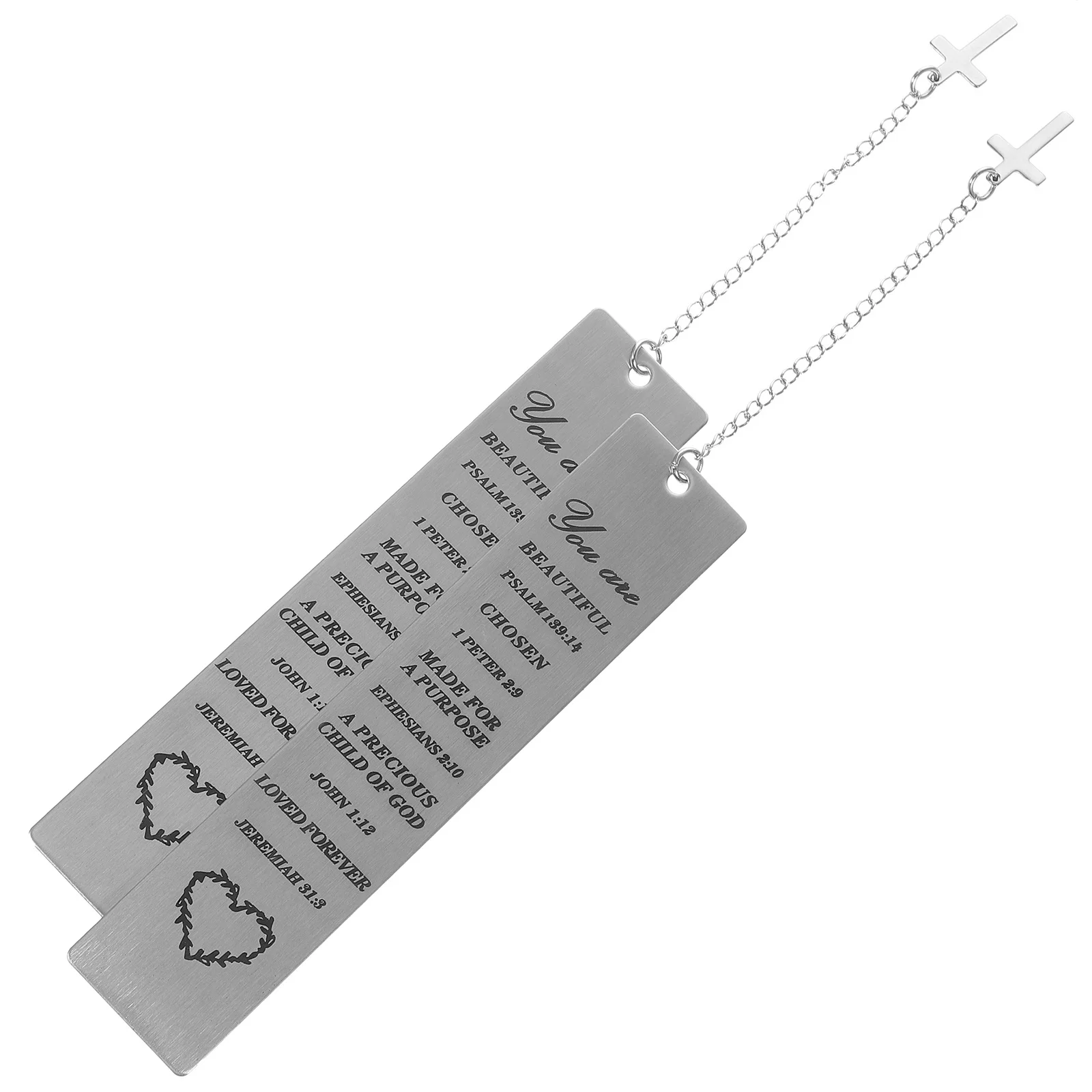 

2Pcs Metal Bookmark Stylish Reading Page Marker Decorative Men Women Asleep Here Bookmark