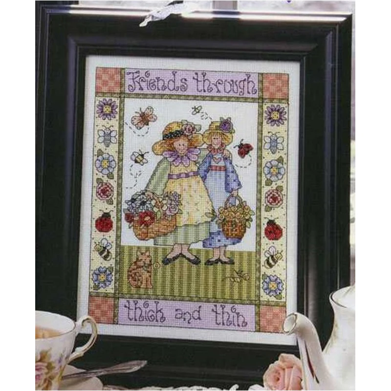 Thick And Thin DIY Craft Stich Cross Stitch Cotton Fabric Needlework Embroidery Crafts Counted Cross-Stitching Kit