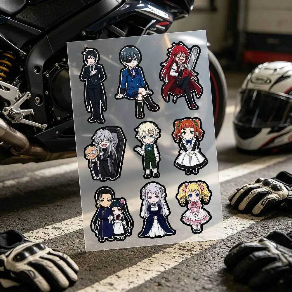Black Butler Stickers Auto Body Bumper Windows Motorcycle Laptop Walls Vinyl Decal Car Tuning Accessories