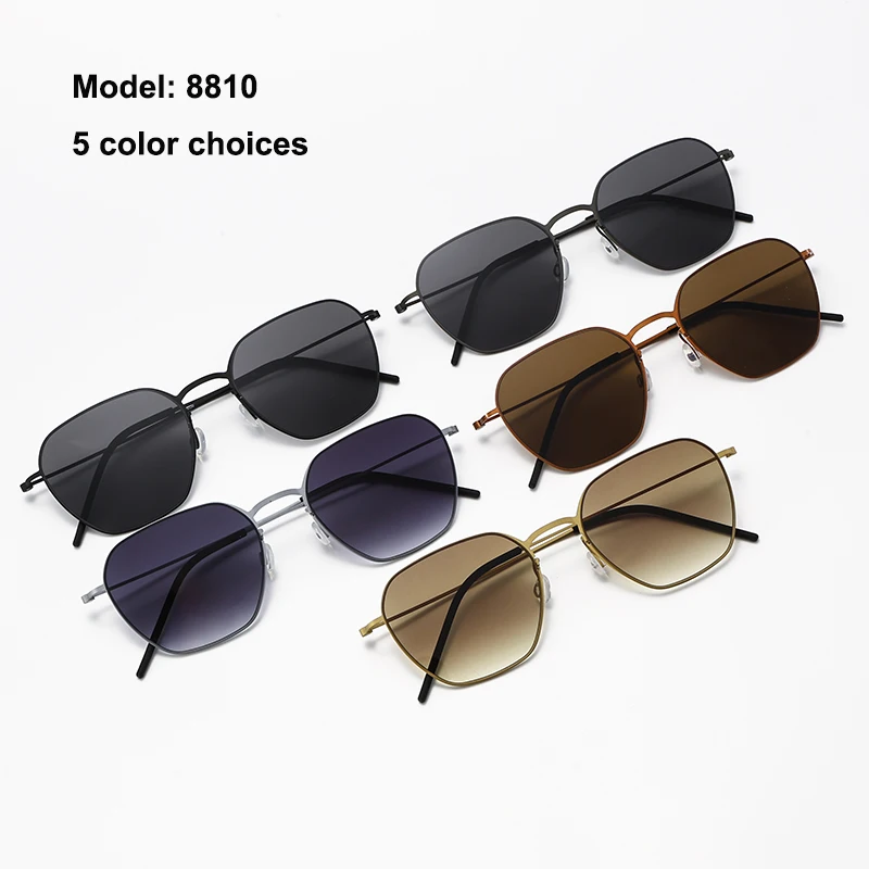 TAG Hezekiah Danish Design Sunglasses Men Ultralight titanium Classic Sunglass Women Outdoor Driving UV400 square Sun Glasses