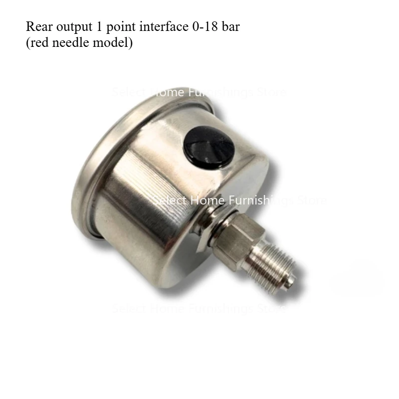 Applicable To Gauge Modified Pneumatic Coffee Machine Hollow Pressure Gauge Side Out 1 Minute 1/8 Interface All Stainless Steel