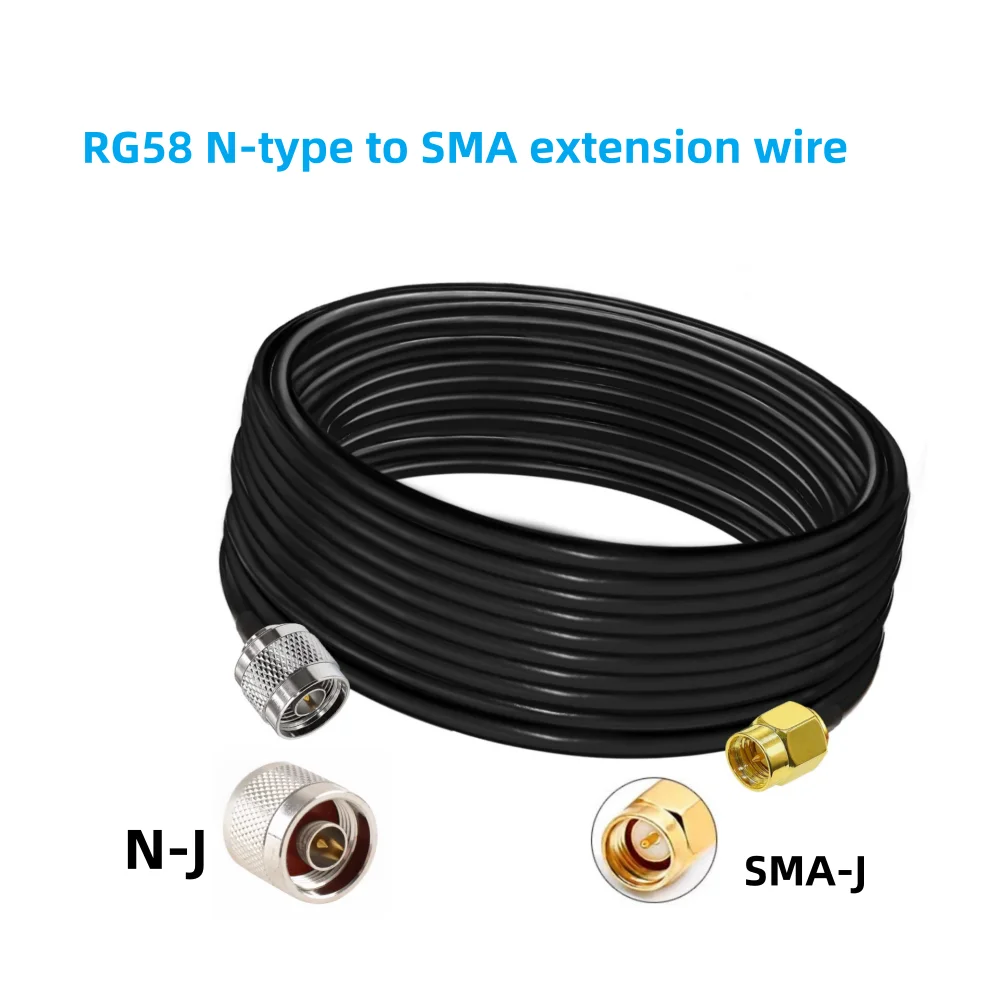 SMA Male to SMA Female 50ohm Coaxial Cable Low Loss RF Coax Assembly WiFi Antenna Extension Cable Connector Adapter Pigtail RG58