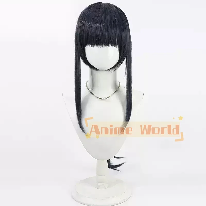 The Hundred Line -Last Defense Academy- Kyoshika Magadori Deep Blue Cosplay Wig Halloween Wigs