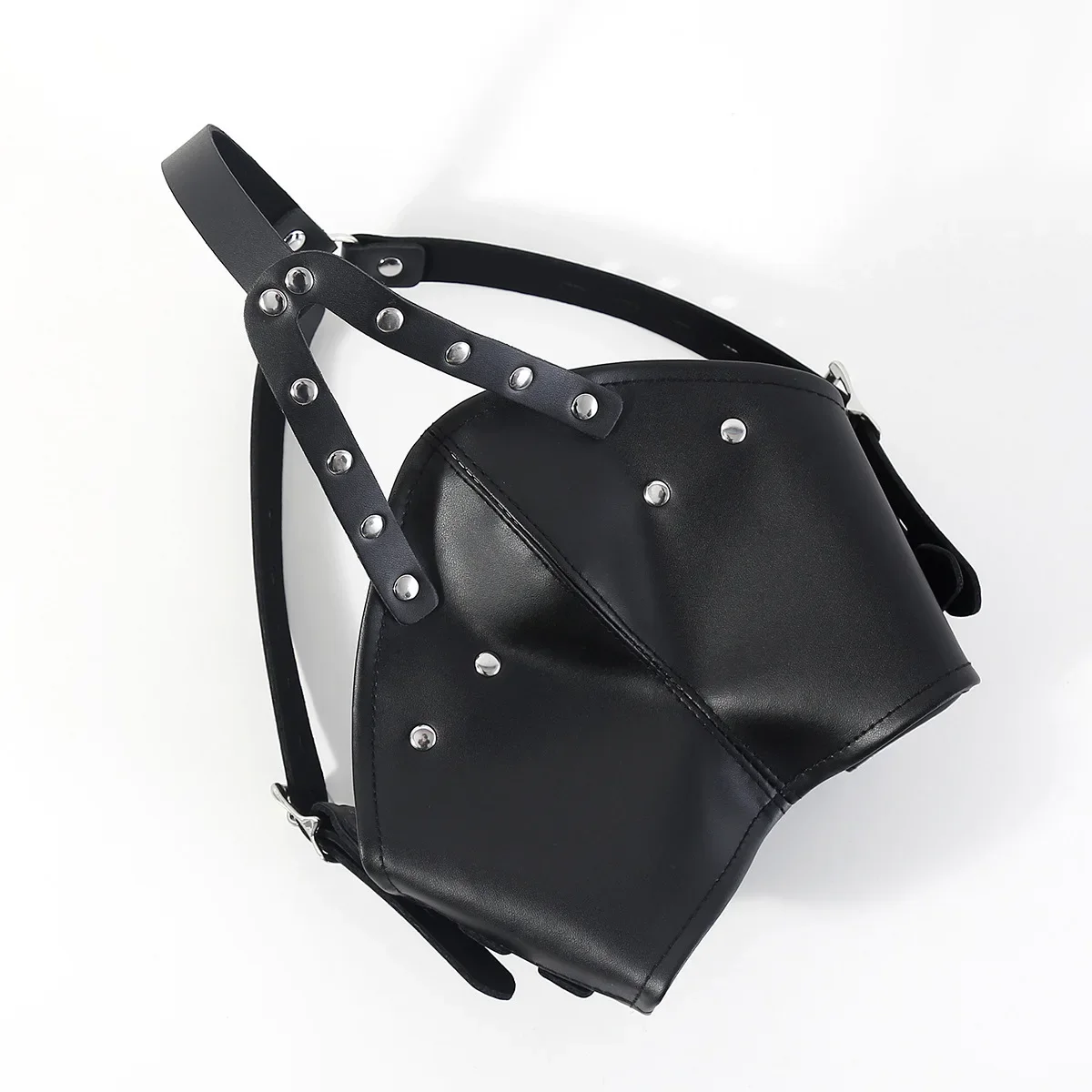 رئيس عبودية الجلود هود قناع الجنس لعب الكبار Bdsm القيود ألعاب الكبار الوثن ارتداء للأزواج القبعات