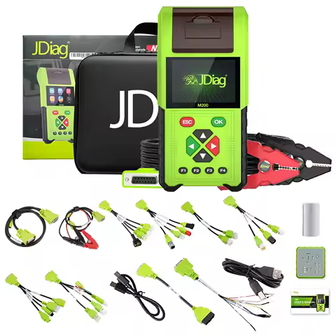 JDiag M200 Motorcycle Diagnostic OBD2 Scanner Moto Fault Code Reader Battery Tester Motoscan Tool For BMW Yamaha Kawasaki Honda