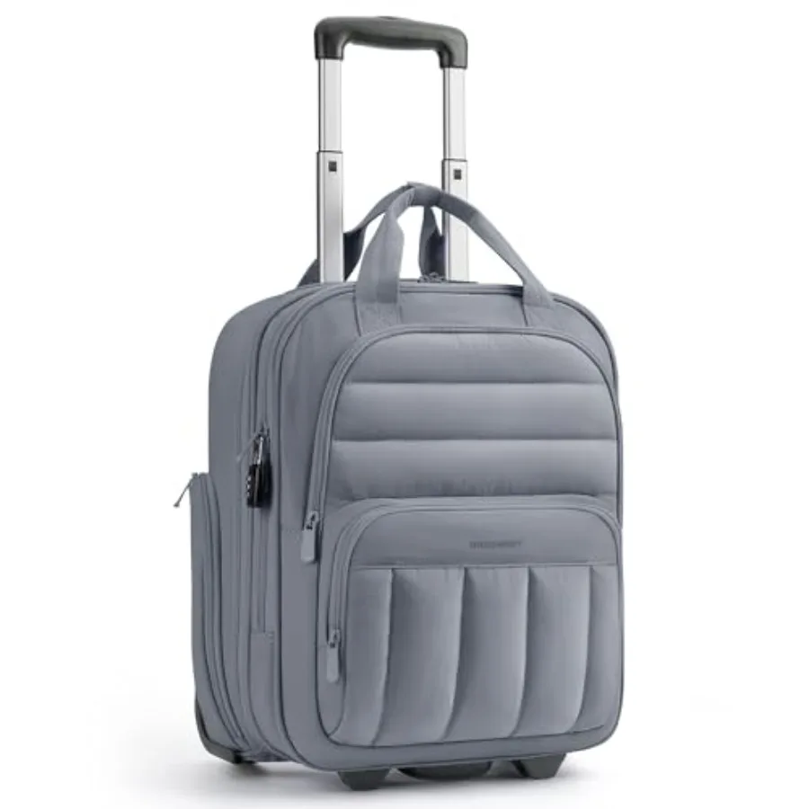 

Small Underseat Carry on Luggage with Wheels 16 inch Small Under Seat Luggage Lightweight Travel Suitcase for Women