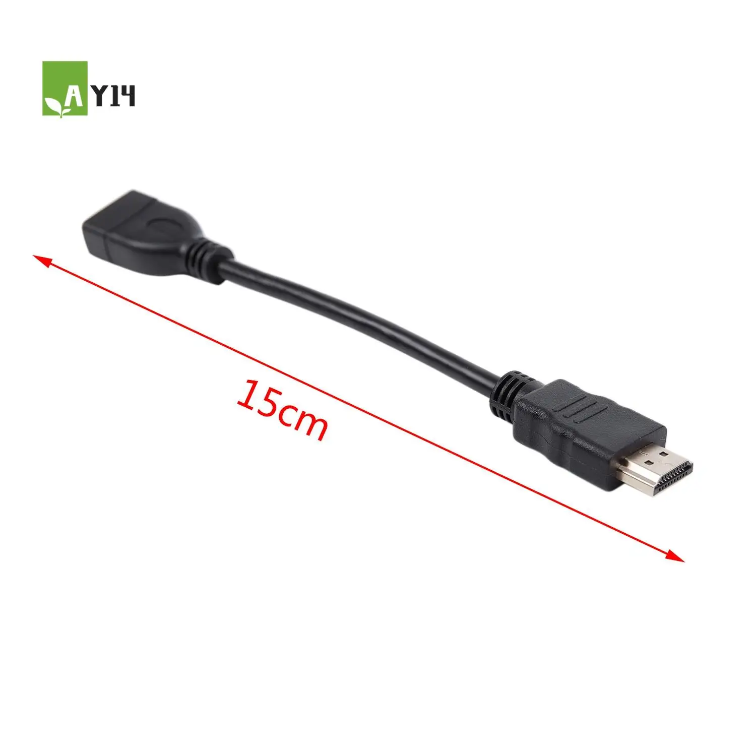 AY14 - كابل موسع ذكر إلى أنثى متوافق قصير ومريح لـ Google Chrome Cast، Fire Tv Stick، Stick Conne