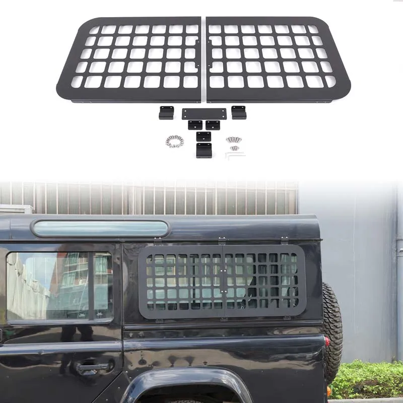 

For Land Rover Defender 110 130 2004-2018 Car Rear Side Window Protective panel Storage bag Hanging board Car Accessories
