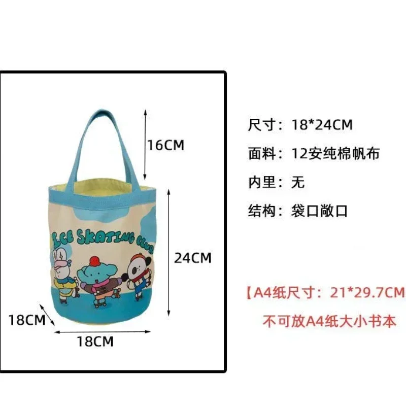 قماش دلو أكياس لطيف الكتابة على الجدران الأطفال متعة التوضيح باليد دلو مستدير الأم حقيبة التخزين بينتو حقيبة حقائب اليد الصغيرة