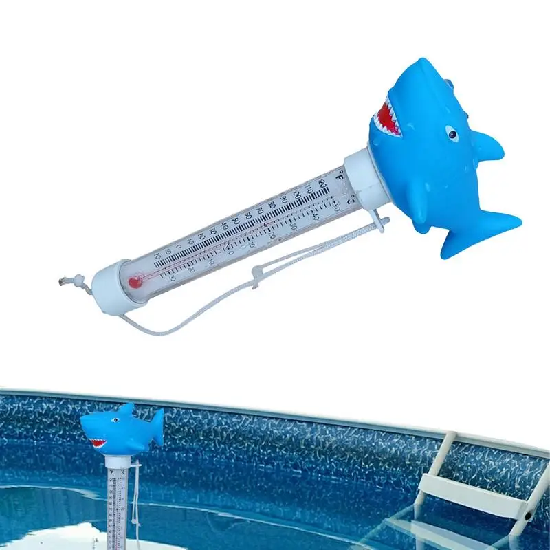 Schwimmendes Schwimmbad-Temperaturmessgerät, Cartoon-Muster, Pool-Wassertemperaturmessgerät, genaues tragbares Schwimmbad-Thermometer
