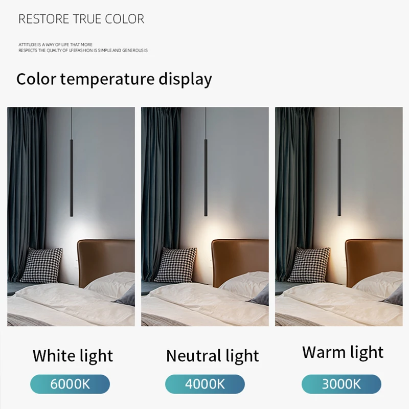 Modern Bedroom Chandelier Suspension Bedside Pendant Ceiling Lamp Nordic Minimalist Living Room Decor Bar Cafe Lights Fixtures