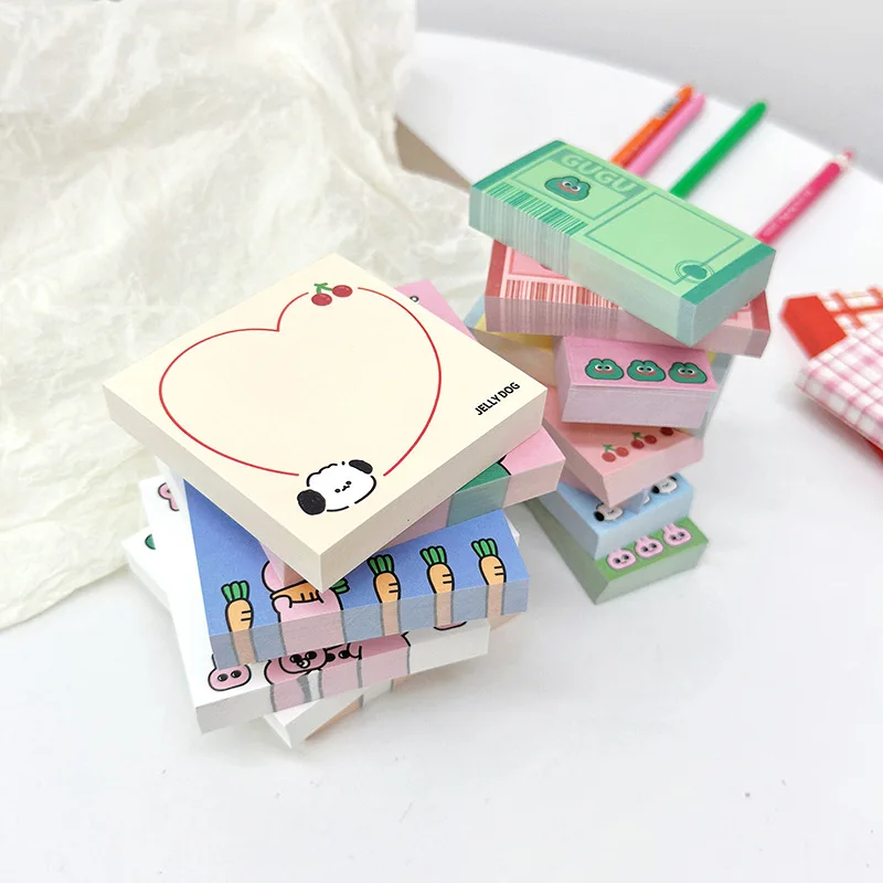 100Pcs Cute Bunny Puppy Memo Pad Decoration Scrapbooking DIY Message Notes Paper To Do List Daily Check Notepad Stationery