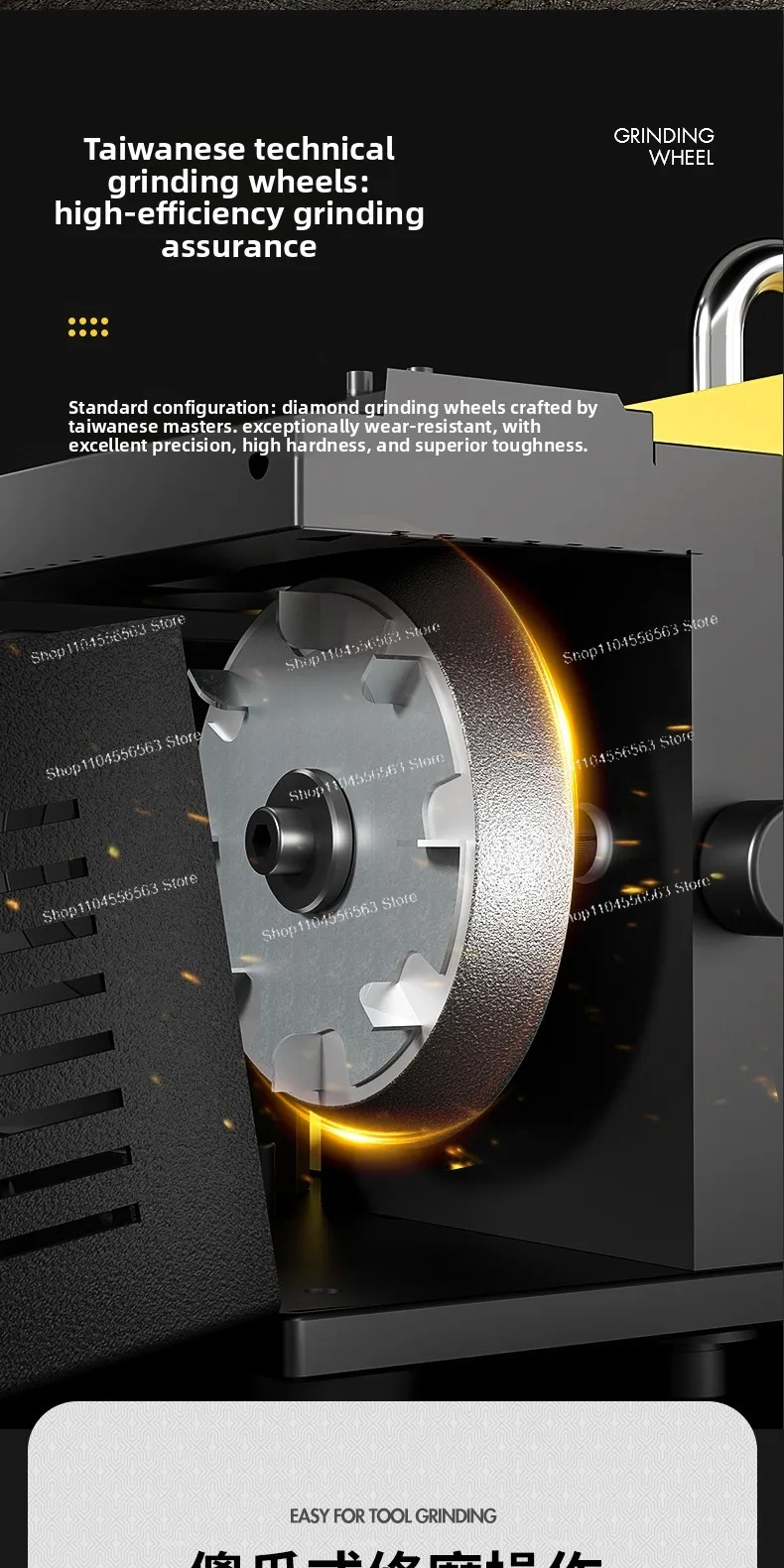 Automated drill bit grinding tool for high-precision grinding of cutting edges