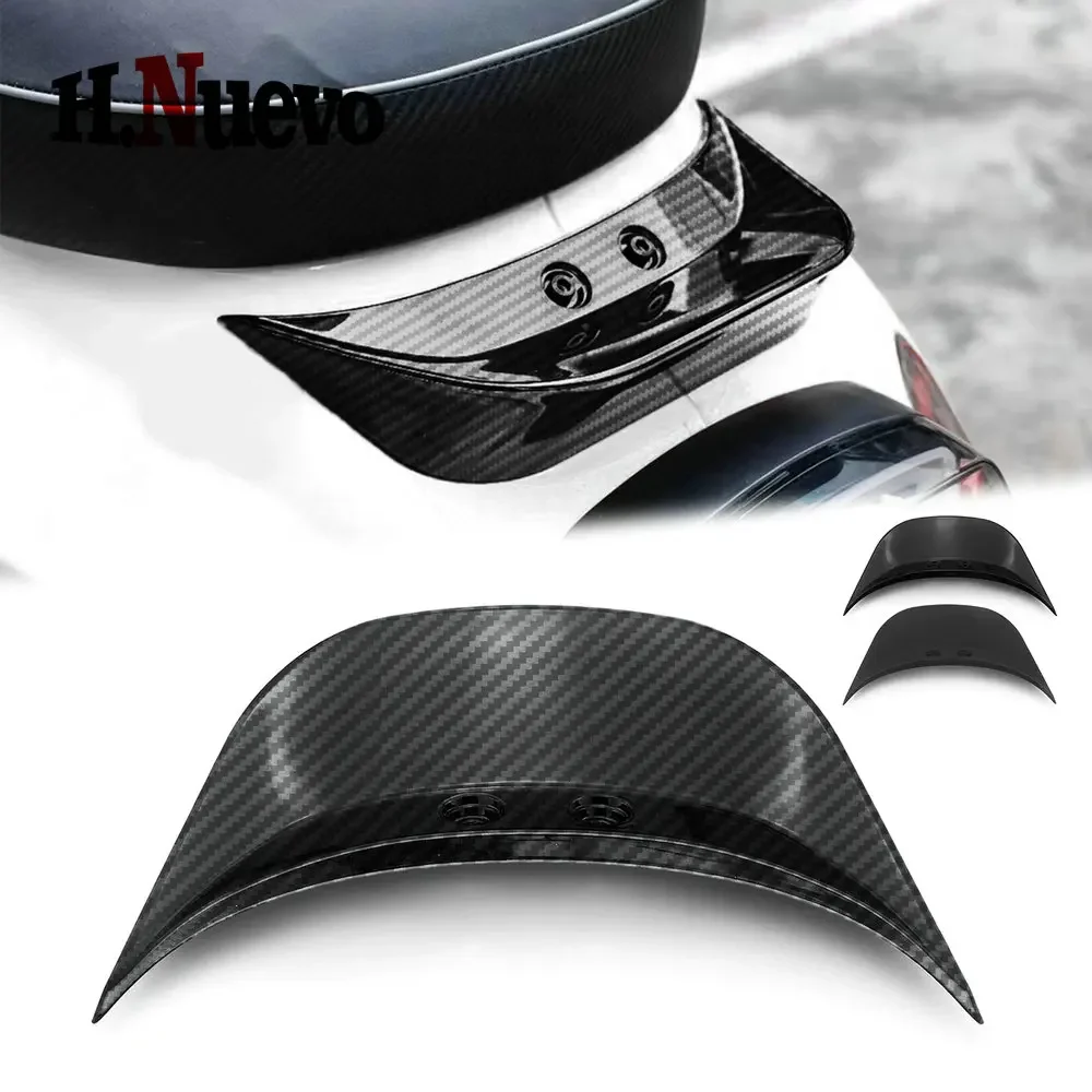 Motorcycle Ducktail Rear Grab Holder ABS Plastic Fairing Gloss Black Carbon For Vespa Sprint Primavera 150 2013-2021 2022 2023