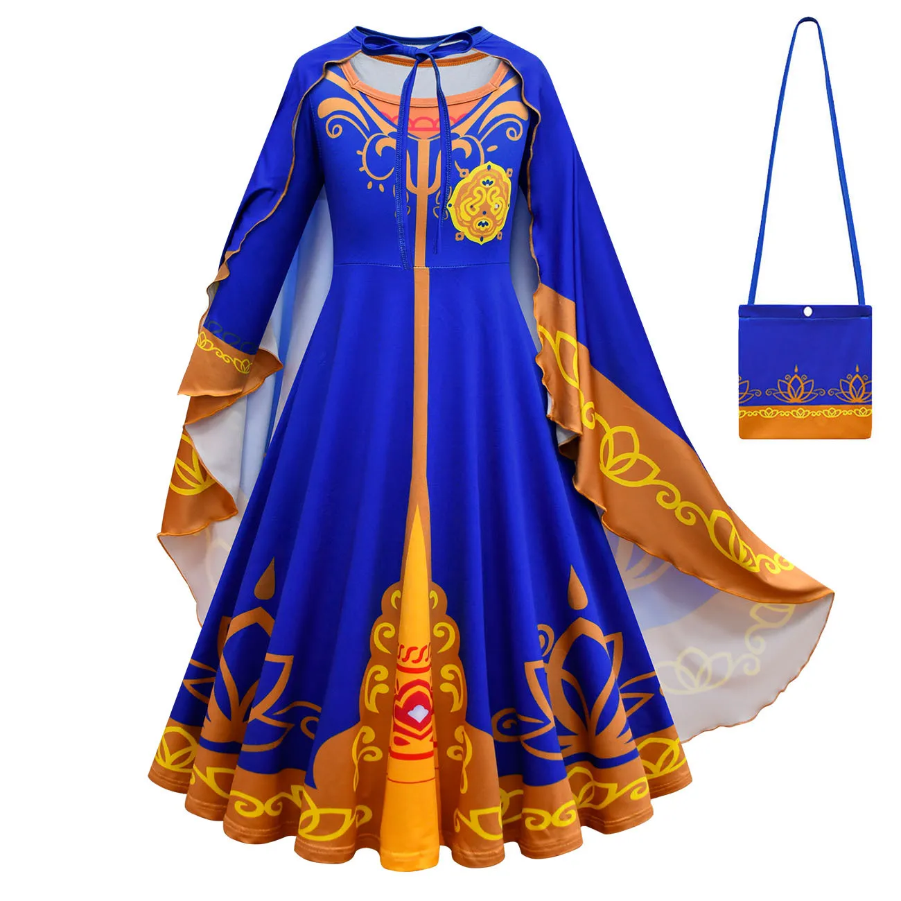 Girl Costume Mira Royal Detective Dress Princess Children Kid Birthday Halloween Party Fancy Dresses Cosplay Gown + Cloak