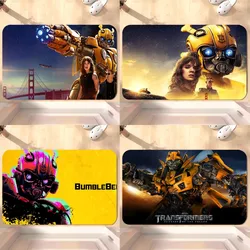 Film T-Transformers Movie B-Bumblebee Floor Mat Bedroom Kitchen Door Bath House Super Absorbent Foot Non-slip