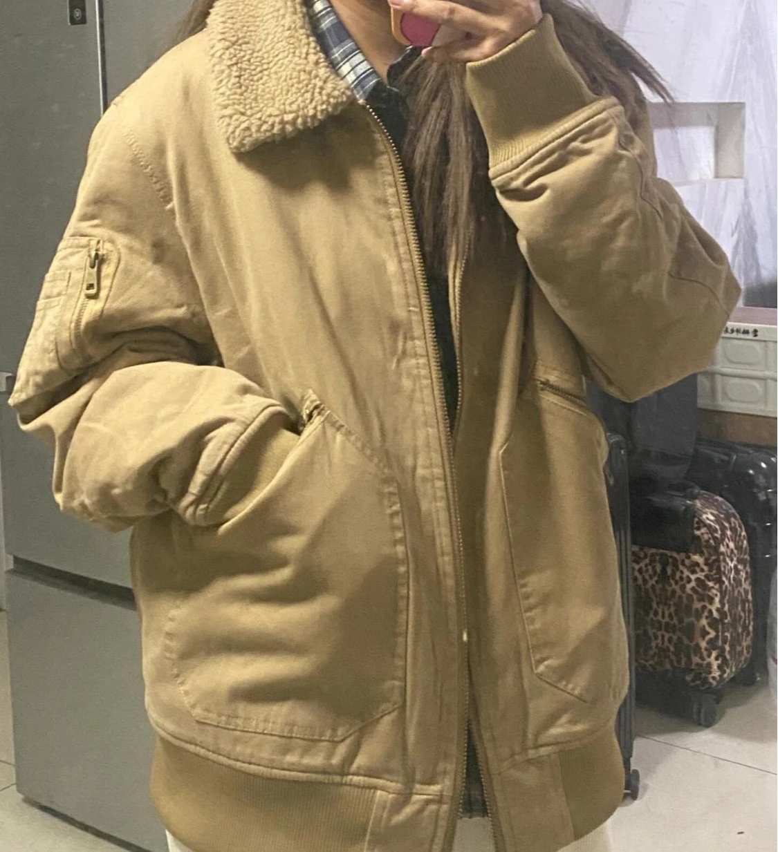 Lamb Wool Coat Women's 2025 New Loose Retro Simple Thick Cotton Coat