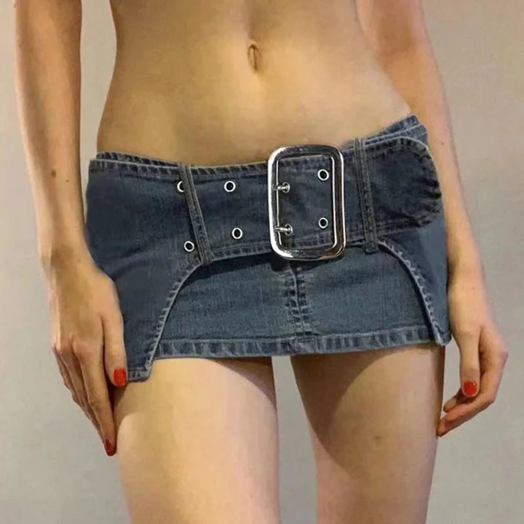 New HOT Denim super shorts 2024 summer women's Button-up hip-hugging denim skirt nightclub hot trousers broken tassel sexy