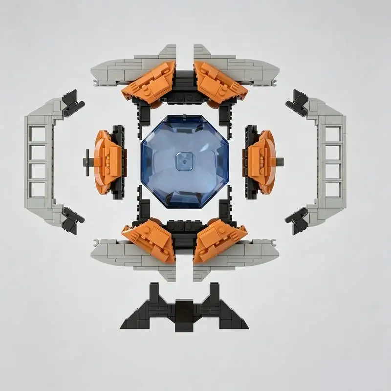 730PCS Matrix Of Leadership Robot Model Building Blocks DIY Assembly Bricks Creative Sci-Fi Toy Puzzle Collectible Gift Display