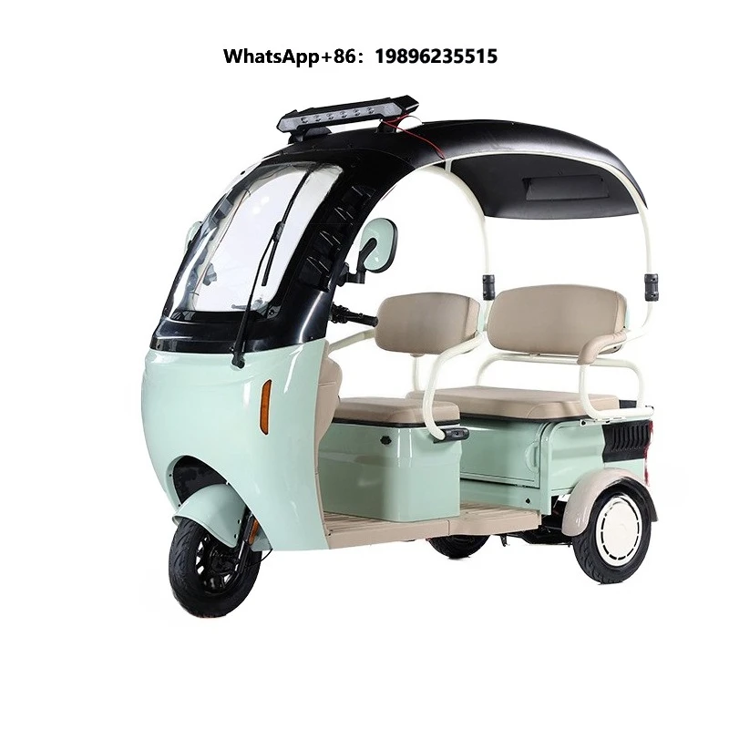 Dual-Use Electric Tricycle for Elderly & Children 60v Open Body Mobility Leisure Battery Car Shed Pickup Tricycle