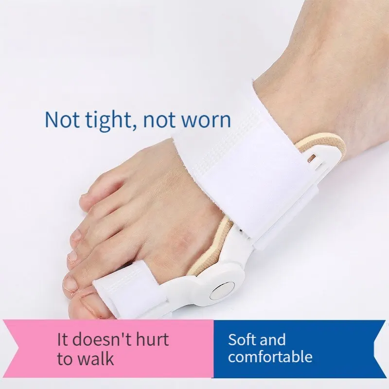 2 قطعة جبيرة الإبهام الكبيرة تو مستقيم مصحح أروح تصحيح فصل أصابع كبيرة للرجل والمرأة
