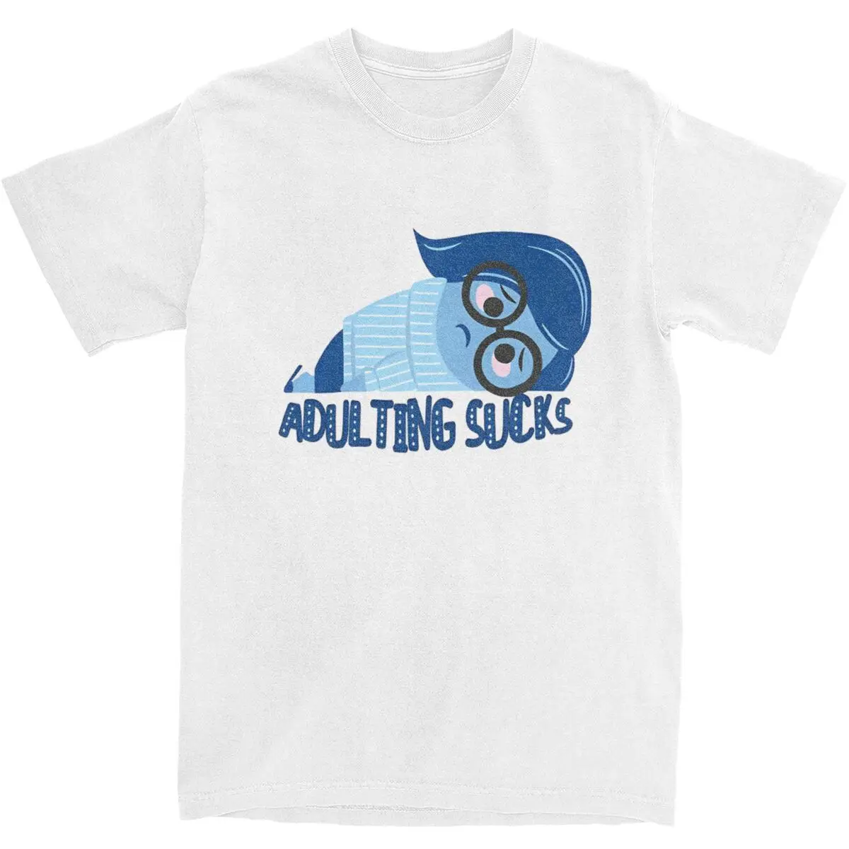 

Adulting Sucks Sadness T Shirt Men Streetwear 100 Cotton T Shirts Summer O Neck Hippie Tees Cheap Oversized Clothes