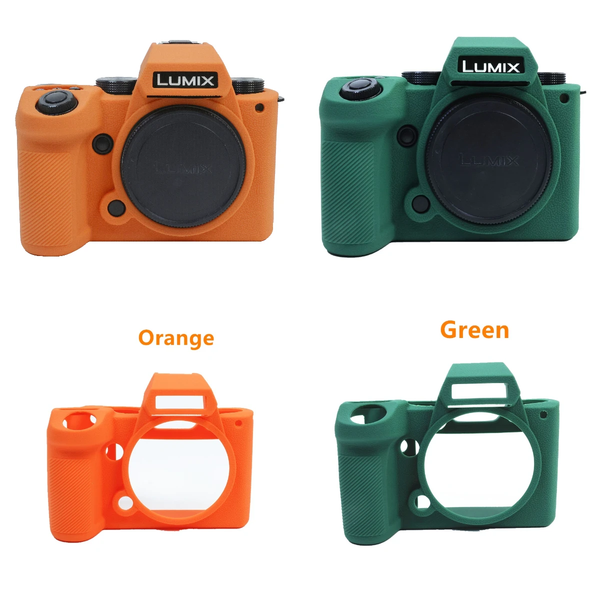 

For Panasonic Lumix DC-S5 DC-S5M2 S5 Mark II DC-S5M2K S5II Camera Rubber Skin Case With Ergonomic Grip