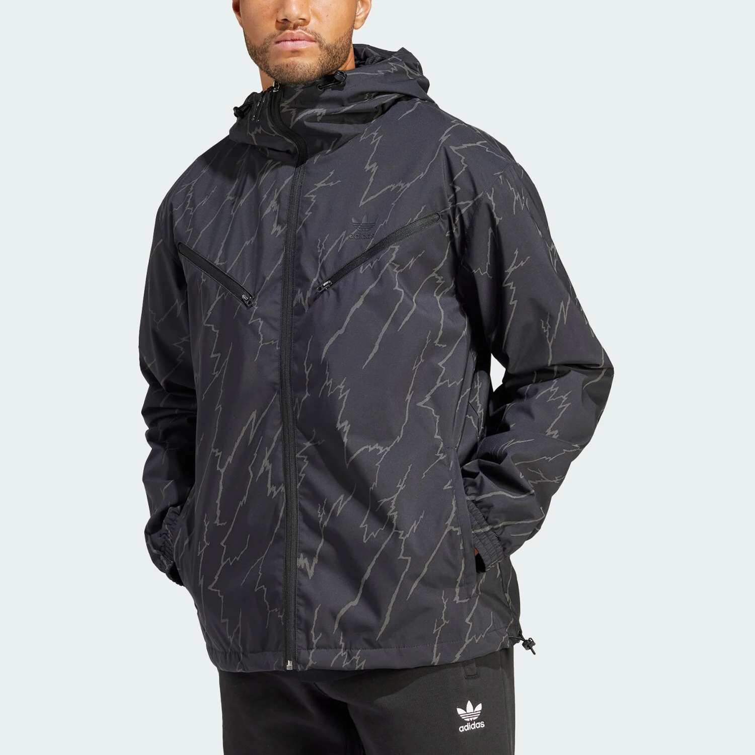 

Adidas Originals Men's Printed Casual Hooded Sports Jacket IM9878