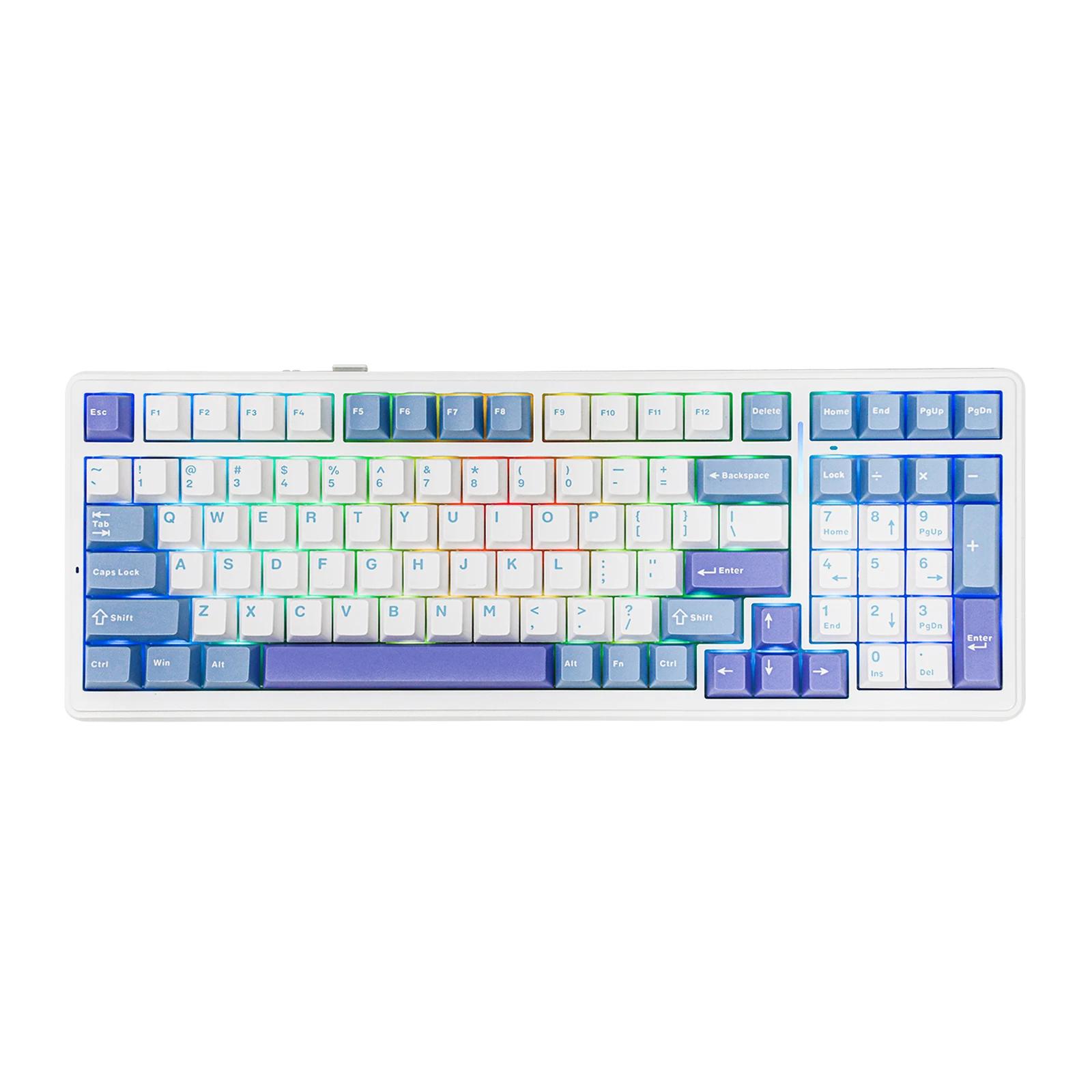 

EPOMAKER x AULA F99 98% Gasket-Mounted Type-C Wired/BT/2.4GHz Wireless NKRO Mechanical Keyboard RGB Backlitght 8000mAh Battery
