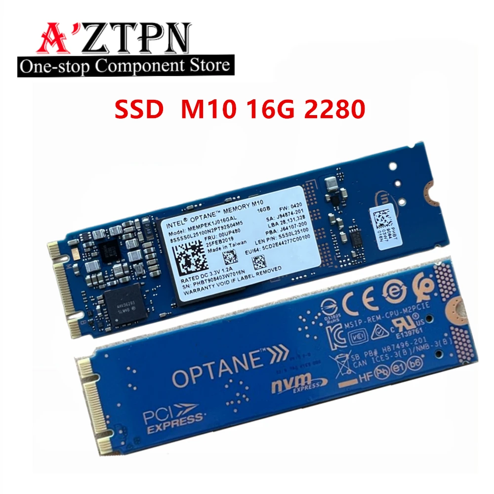 1pcs M10 16G 2280 For intel Optane NVME Protocol Acceleration Card with PCIE Port