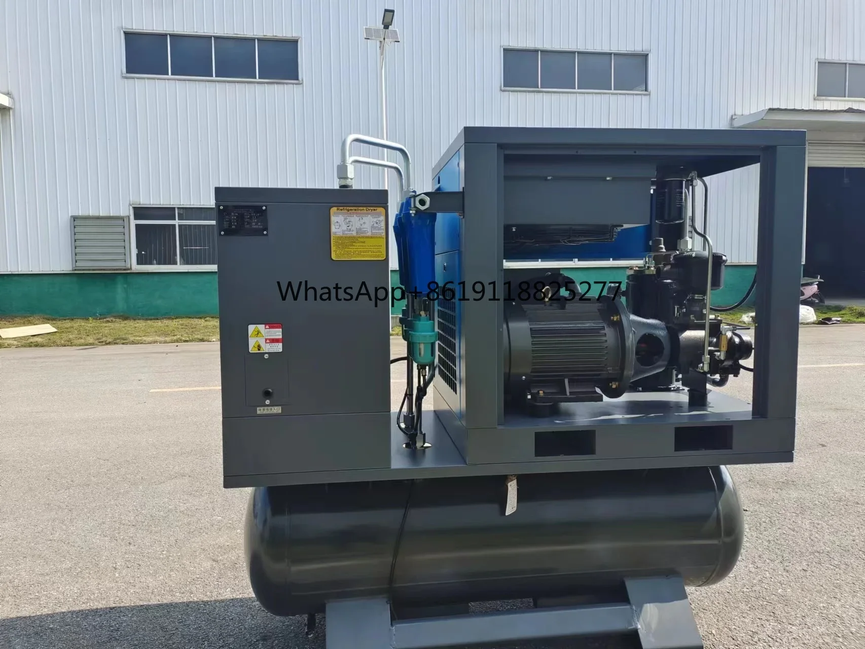 4-In-1 4KW 5.5KW 7.5KW 11KW 15KW Permanent Magnet Variable Speed Screw Air Compressor With Air Dryer Air Tank and Line filters