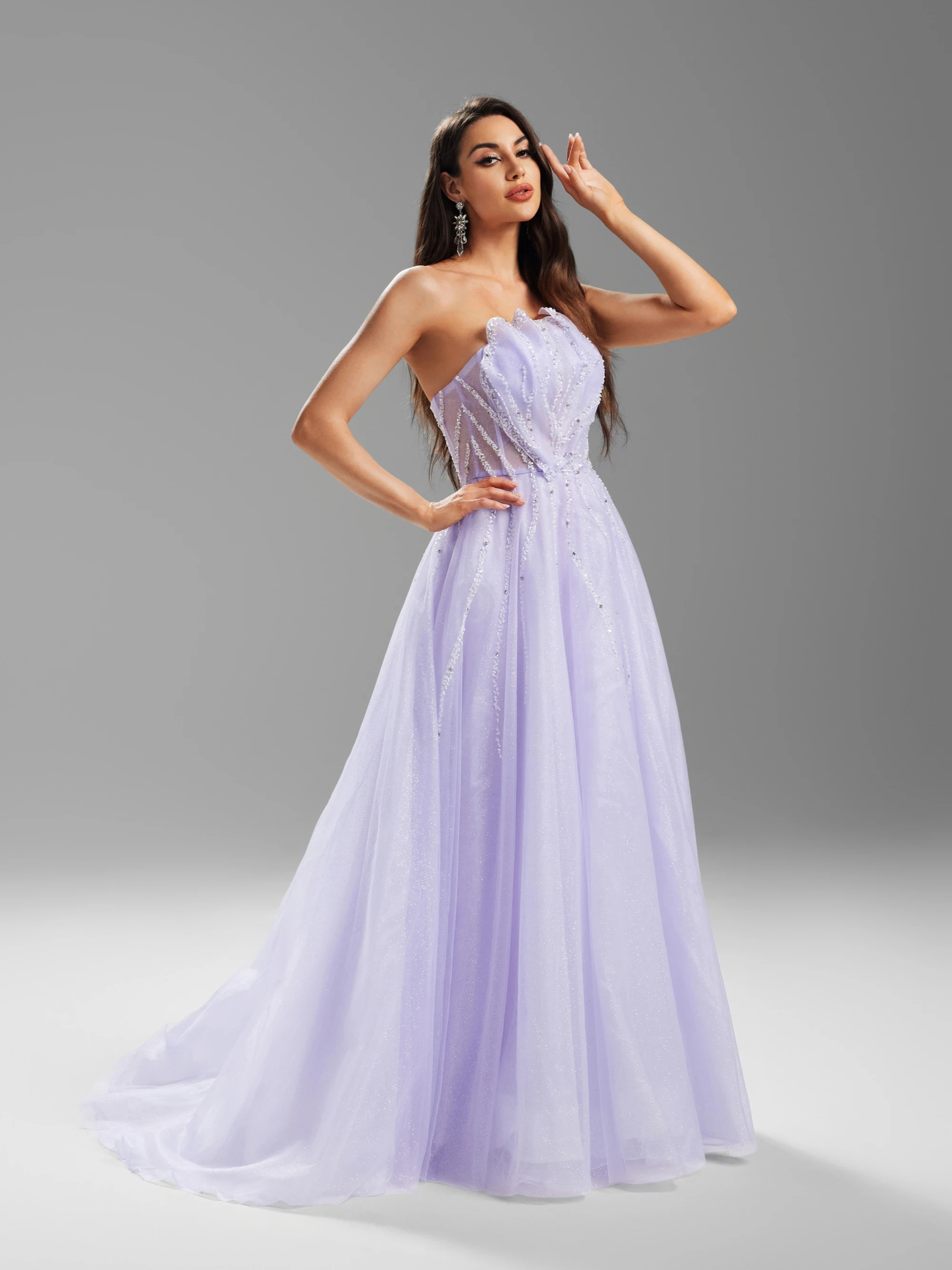 فساتين سهرة طويلة للنساء ، الطيات ذات الكالوب ، فساتين رسمية في دبي ، أرجواني ، حفل زفاف ، بيع الأسهم