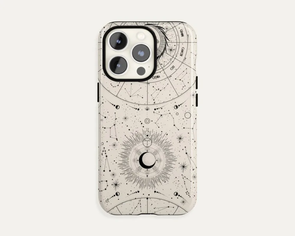 Boho Zodiac Phone Case For IPHONE 16 15PRO MAX 14 13 12 11 Acrylic TPU Two in one magnetic Phone Cases