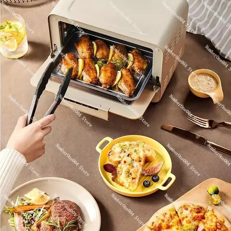 Applicable To Mini Electric Oven Multifunctional Heating Temperature Control Intelligent Cooking Visual Air Fryer Household