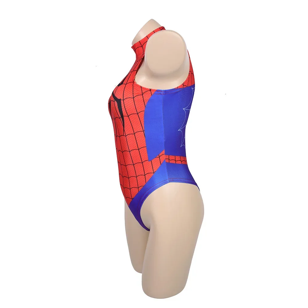 Spider Man Jumpsuit Set Swimsuit Anime Bodysuit Party Halloween Cosplay Costume Suitable for Ladies