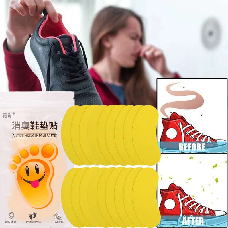 Wholesale Shoes Odor Remover Deodorant Patch Lemon Athlete's Foot Soothing Insole Sticker Antibacterial Antiperspirant Foot Care
