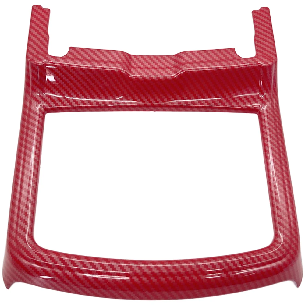Carbon Fiber Pattern Cup Holder Cover for For dodge For Charger 2016 2021 ABS Interior Trim No Tools Installation