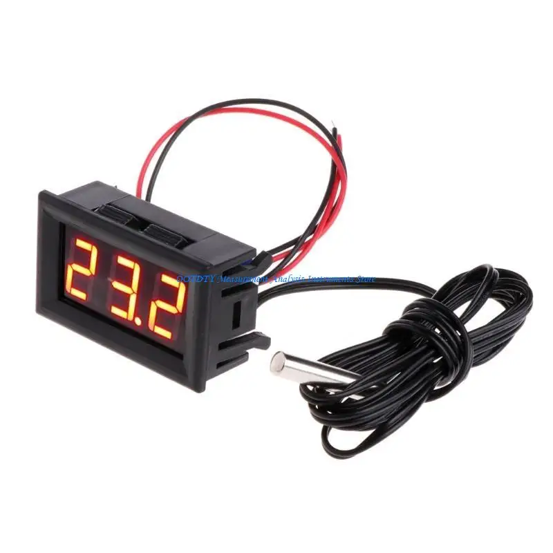 367D LED Digital Car Meter Thermometer Digital Thermal Probe for Industrial