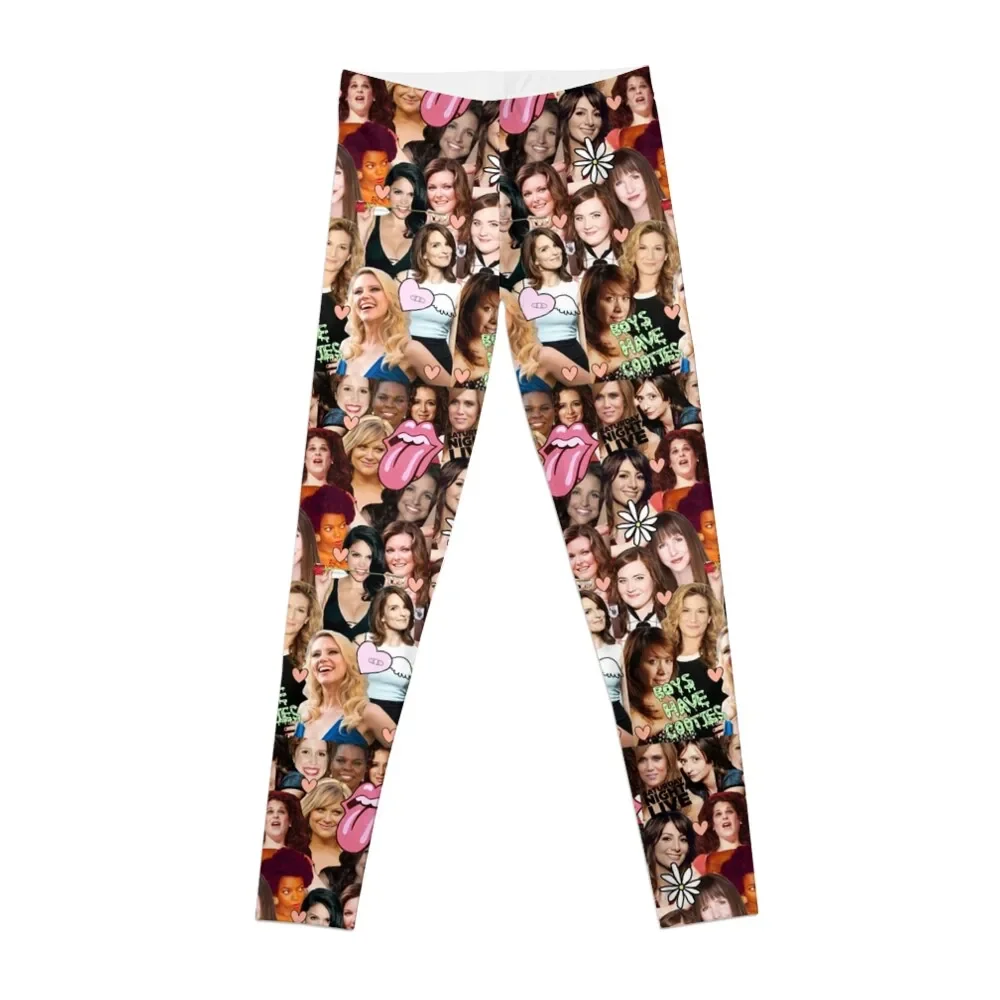 

The Women of SNL collage Leggings sporty woman push up sportswear for gym gym clothing Womens Leggings