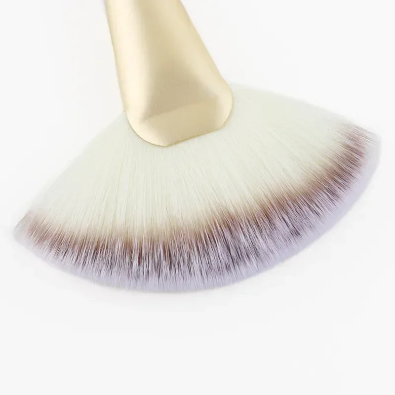 Fan-Shaped Makeup Brush Flat Highlight Blush Powder Loose Powder Face Brush Makeup Brush Korean Soft Makeup Tools