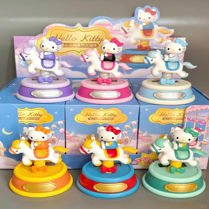 

Sanrio Hello Kitty Blind Box Toys Childlike Pony Series Cute KT Cat Action Figure Doll Model Toys Collect Ornaments
