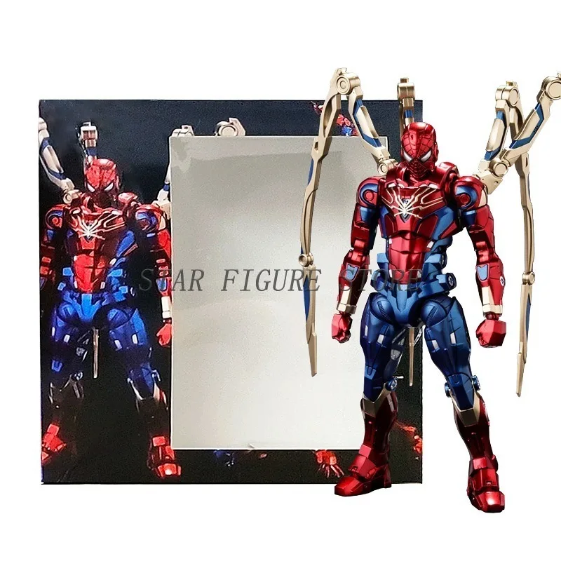 Sv Action Sentinel Iron Spider Deadpool Action Figure Fighting Armor Iron Man Spiderman Peter Parker Figurine Model Toys Gifts