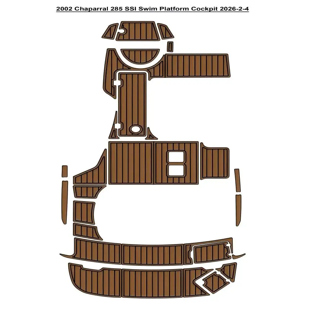 

2002 Chaparral 285 SSI Swim Platform Cockpit Boat EVA Faux Flooring Pad Mat SeaDek MarineMat Gatorstep Style Self Adhesive