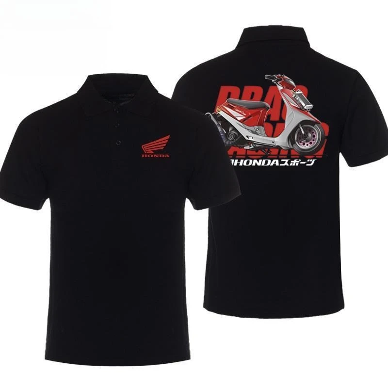 

Honda Men's POLO Shirt DIOSR Feelings Modified Motorcycle T-shirt Summer Locomotive Enthusiasts Riding Casual Short-sleeved Tide